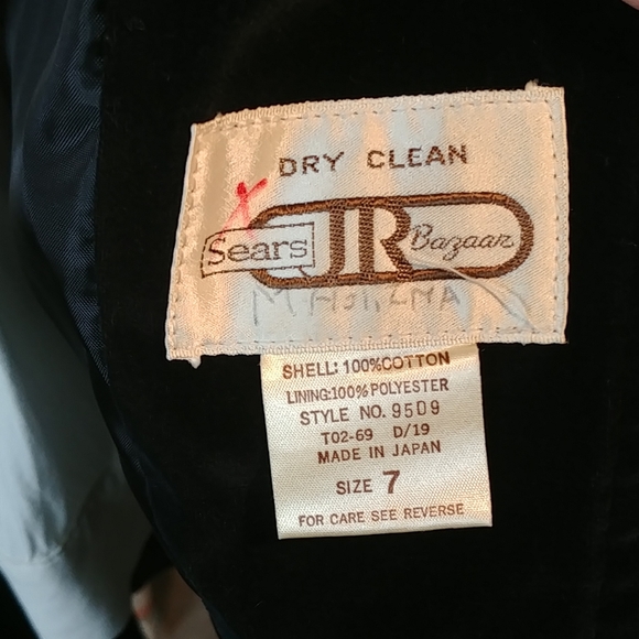 Vtg Black Velvet Blazer - Picture 7 of 9